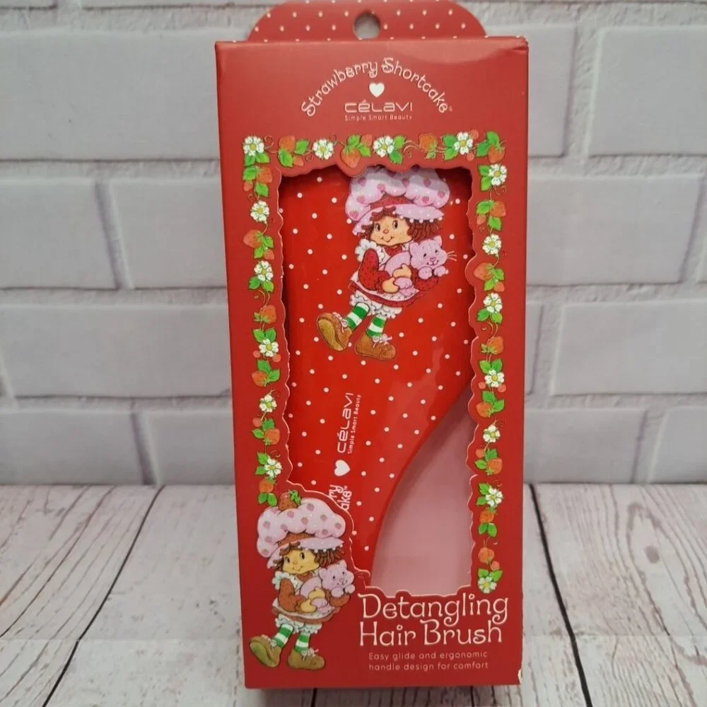 Celavi Strawberry Shortcake Detangler‎ Hair  Brush Limited Edition
